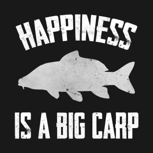 Happiness is a Big Carp Funny Fish T-Shirt