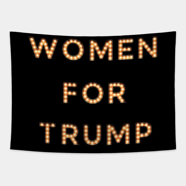 Women For Trump Light Bulbs Tapestry by HomeGiftShop