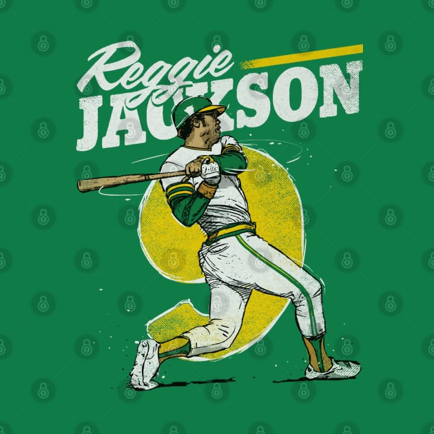 Reggie Jackson Oakland Retro by ganisfarhan