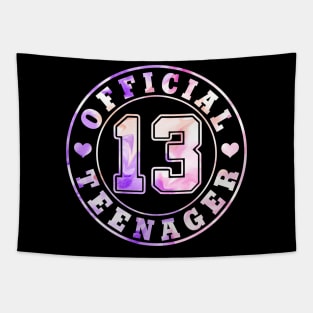 13th Birthday Official Teenager Girls Tapestry