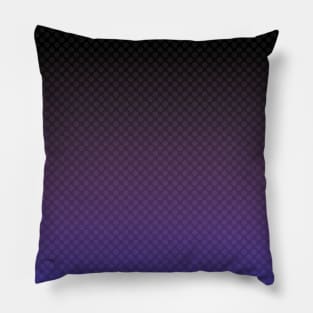 Blue black ombre gradient pattern design with white polka dots by dmerchworld Pillow