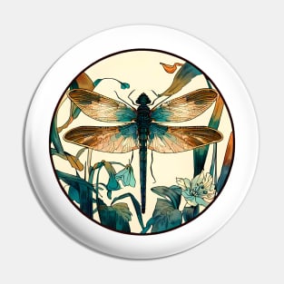 Dragonfly Blues Pin