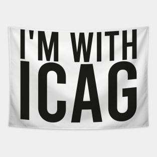 I'm With icag Tapestry