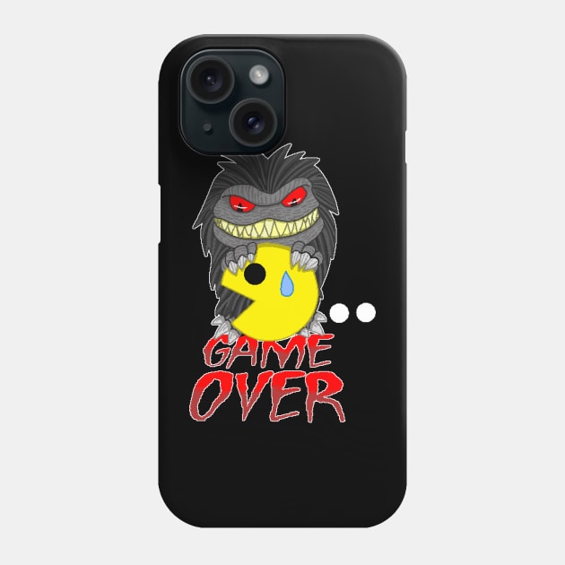 CRITTER PACMAN GAME OVER Phone Case by Takopatako