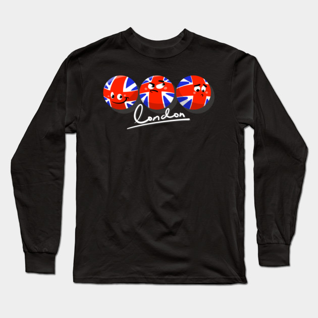 Great Britain British Flag London Funny Emoji T Shirt