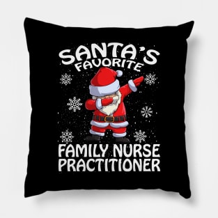 Santas Favorite Family Nurse Practitioner Christma Pillow