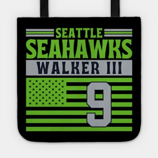 Seattle Seahawks Walker III 9 American Flag Football Tote