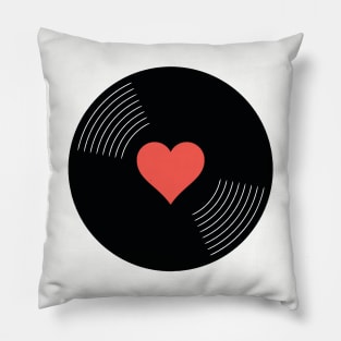 I heart vinyl records Pillow