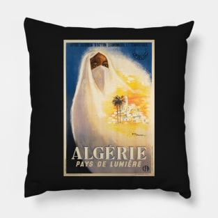 Algerie,Pays de Lumiere,Travel Poster Pillow