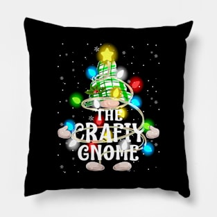 The Crafty Gnome Christmas Matching Family Shirt Pillow