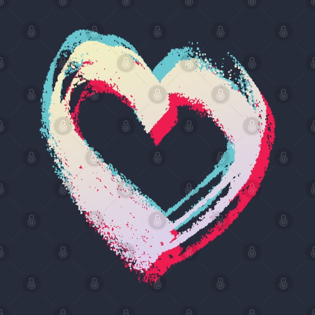 Glitched heart by Blacklinesw9
