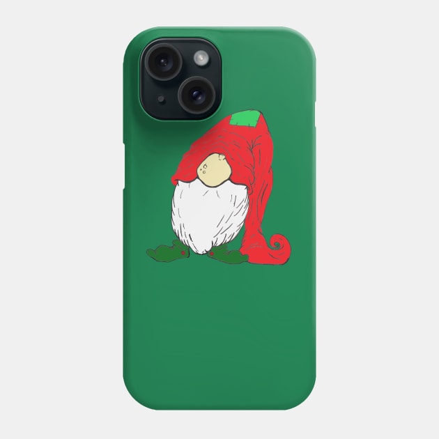 Christmas Gnome Phone Case by Dr. Oldskool