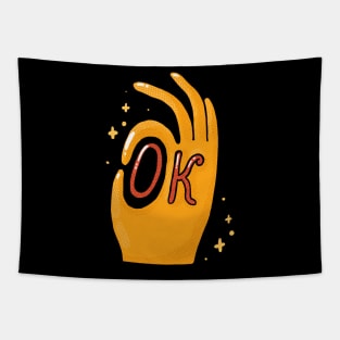 O.K. hand Tapestry