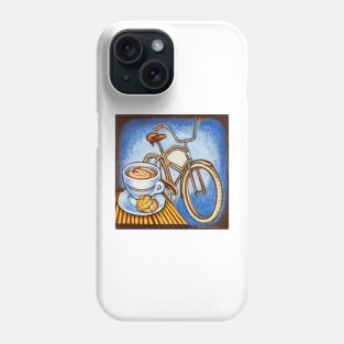 Brown Electra delivery bicycle coffee and amaretti Phone Case