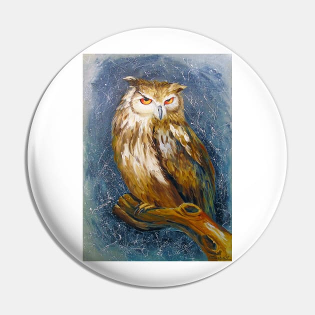 Owl Pin by OLHADARCHUKART