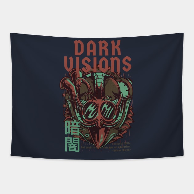 Dark Visions Tapestry by Stellart