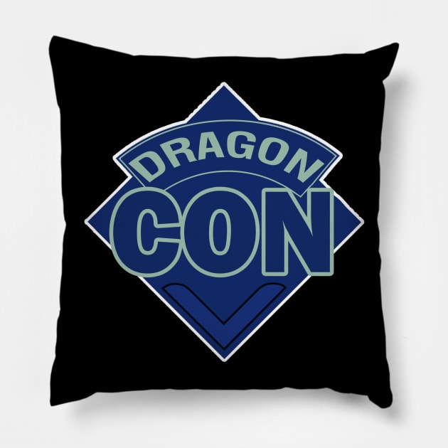 DragonCon Doctor Who Style Logo Pillow by RetroZest