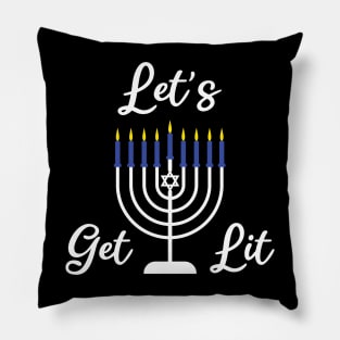 let's get lit Pillow