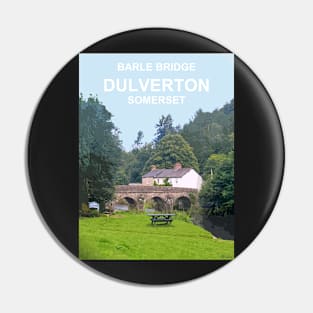 Dulverton Somerset. Exmoor. Travel location poster Pin