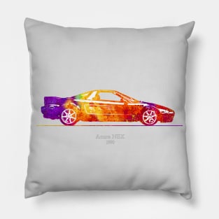 Acura NSX 1990 Watercolor Illustration - c Pillow