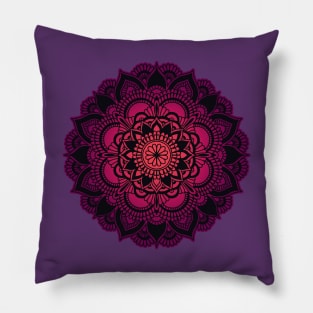 Mandala pink purple Pillow