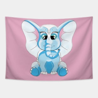 Cute Elephant cartoon Tapestry