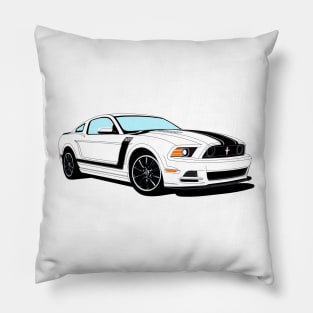 Boss 302 White Pillow