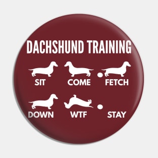 Dachshund Training Wiener Tricks Pin