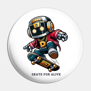 Hip-Hop Ollie Bot - Street Style Skate Series Pin