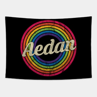 Aedan - Retro Rainbow Faded-Style Tapestry