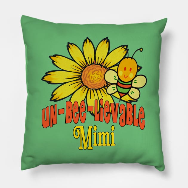 Unbelievable Mimi Sunflowers and Bees Pillow by FabulouslyFestive