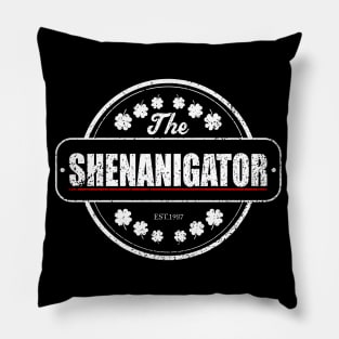 Shenanigator , St Patricks day Merch Pillow