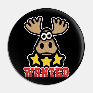 Three Star Moose Pin