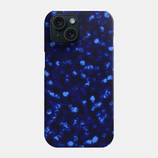 Blue Bokeh Dot Pattern Phone Case