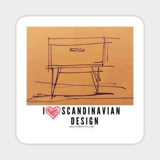 I love Scandinavian design Magnet