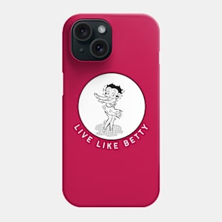 Live Like Betty Vintage in White Phone Case