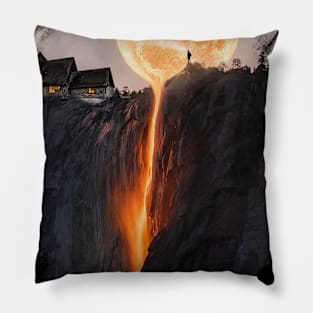 Moon Art Surreal Pillow