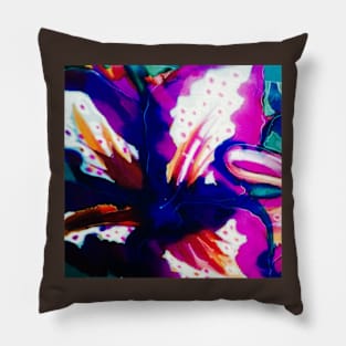 purple lily Pillow