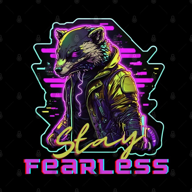 Honey Badger Stay Fearless by Wearable Works of Art