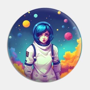 Anime character girl in space suit Pin