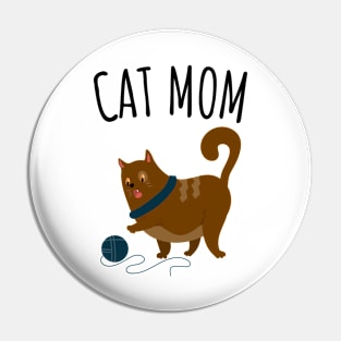 Cat Mom Pin