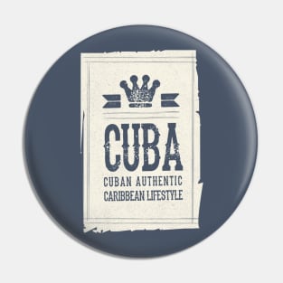 Cuban Authentic Pin