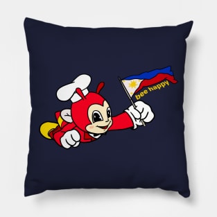 JOLLIBEE BEE HAPPY PHILIPPINE FLAG STICKER Pillow