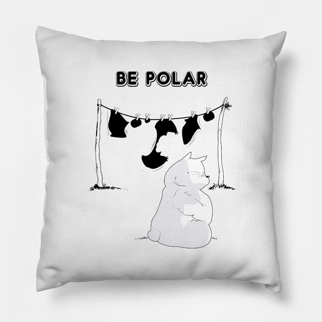 BE POLAR Pillow by SIMPLICITEE