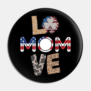 American Mom Love Pin