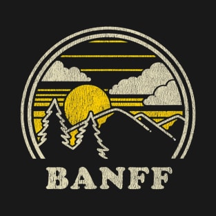 Banff Alberta Canada Vintage Hiking Mountains T-Shirt