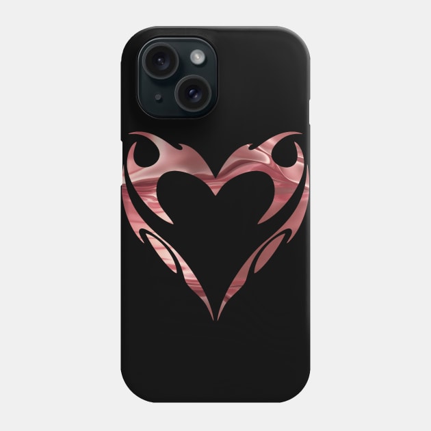 Tribal heart (liquid rose gold / pink) | Love | Friendship | Gift for girlfriend Phone Case by Vane22april