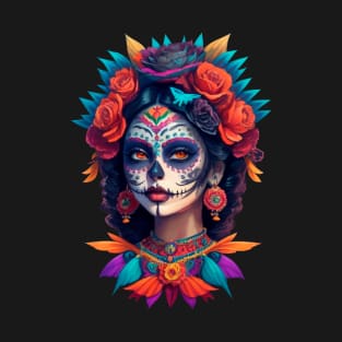 Floral catrina girl T-Shirt