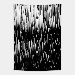 Night-Time Noir Glitch Contemporary Artwork Tapestry