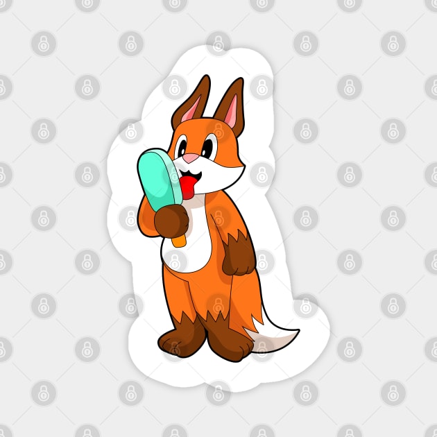 Fox Popsicle Magnet by Markus Schnabel